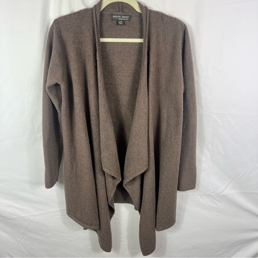 Barefoot Dreams Bamboo Chic Lite Brown Cardigan